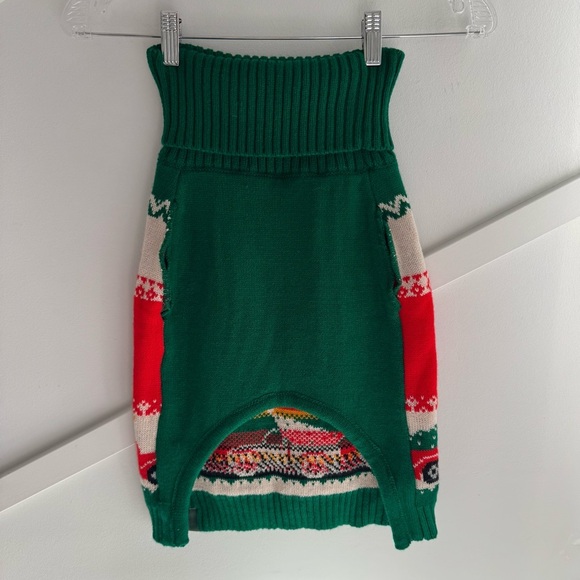American Eagle Outfitters Dog Turtleneck Christmas Holiday Sweater SizeM Festive - Picture 3 of 5